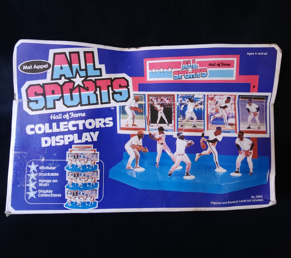 Vintage 1988 Mel Appel Limited All Sports Hall of Fame Collectors Figure Display